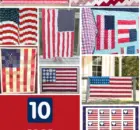 10 Free Flag Quilt Patterns. Patriotic Sewing.