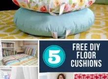 5 Easy Floor Cushion Tutorials