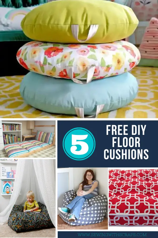 5 Free DIY Floor Cushion Tutorials