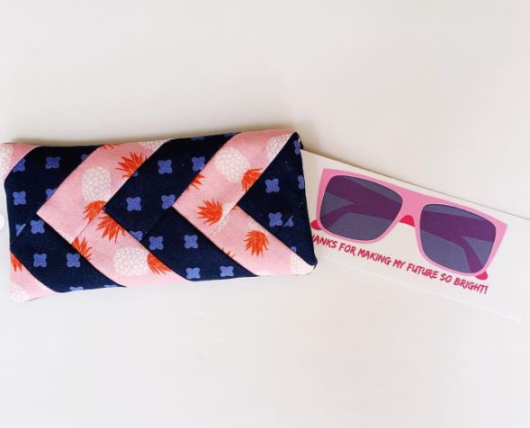 Herringbone Quilted Sunglasses Case Sewing With Scraps