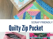 Quilt Block Zip Pocket Tutorial