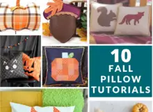 10 Free Fall Pillow Sewing Tutorials