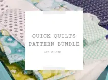 Grab. this amazing bundle of quick quilt patterns from all of your favorite designers for one incredible price. Limited time offer so don't delay.