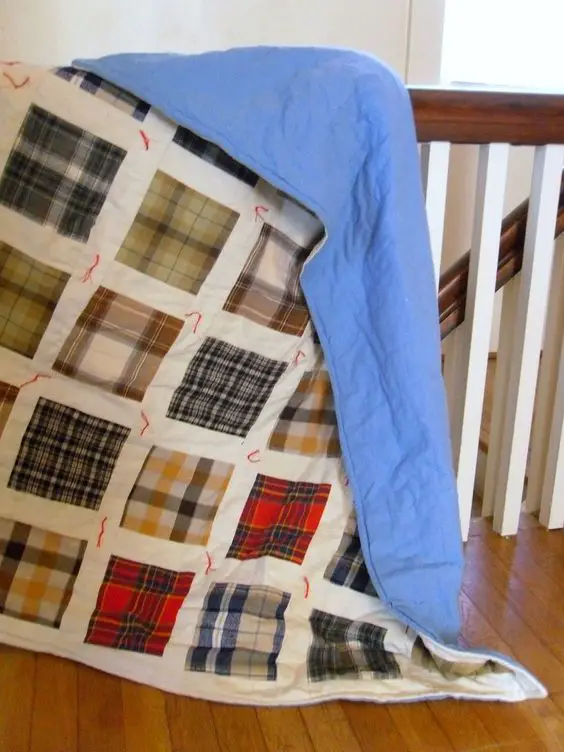 Upcycle Flannel Shirt Quilt