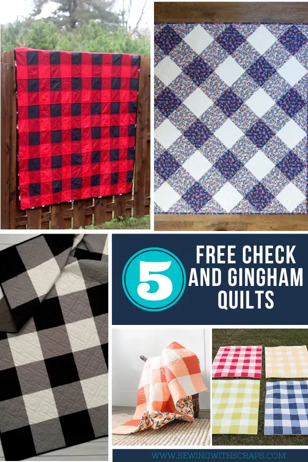 5 Free check and gingham quilt tutorials