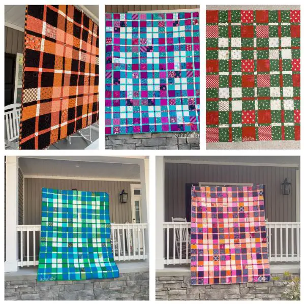 Color inspiration for free plaid quilt pattern
