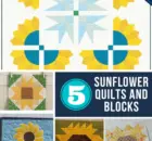 Free Sunflower Quilt Blocks