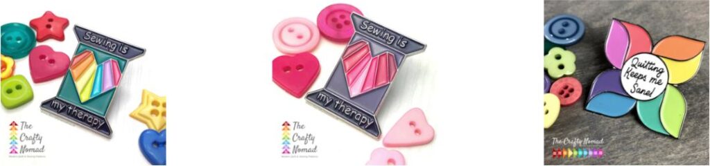 Sewing Gift Guide Enamel Pins